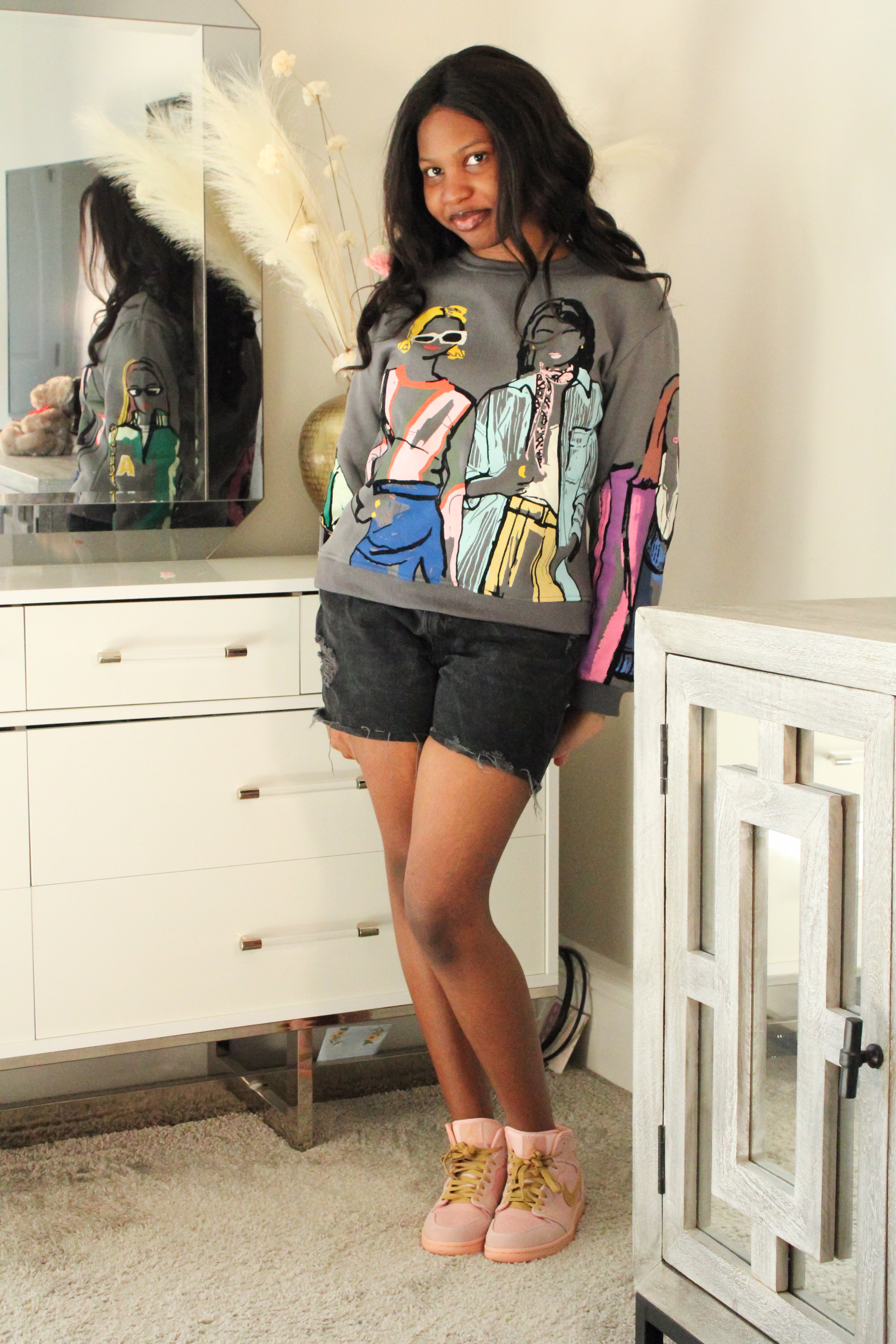 Sierra Women's Playful Print Crew Neck