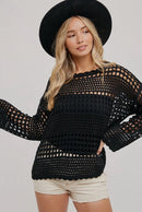 Gabby Crochet Women's Casual Oversized Fit Top