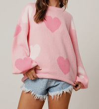 Lillylove Pink Lite Knitted Women's Sweater