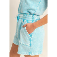 Adelle Blue Draw - string Playsuit - Hylera - HLY909801 - image_size