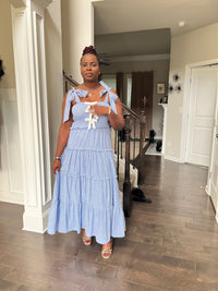 Amelia Glamour Striped Smocked Dress - Hylera - HLY30301 - image_size - Amelia Glamour Striped Smocked Dress