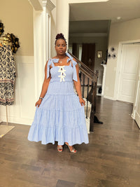 Amelia Glamour Striped Smocked Dress - Hylera - HLY30301 - image_size - Amelia Glamour Striped Smocked Dress