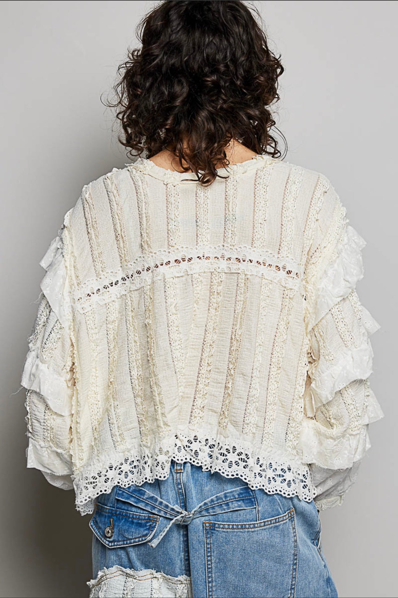 The Bethany Eyelet Free Mix Top