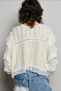 The Bethany Eyelet Free Mix Top - Hylera - HYL254601 - image_size - Bethany Eyelet Free Mix Top