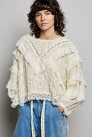 The Bethany Eyelet Free Mix Top - Hylera - HYL254604 - image_size - Bethany Eyelet Free Mix Top