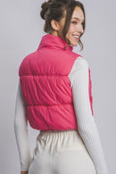 Camina Bettie Cropped Puffer Vest - Hylera - HY-SS3267P - image_size - Bettie Cropped Puffer Vest
