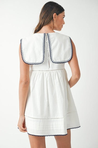 Birdsong Embroidered Mini Dress - Hylera - HLY780912 - image_size
