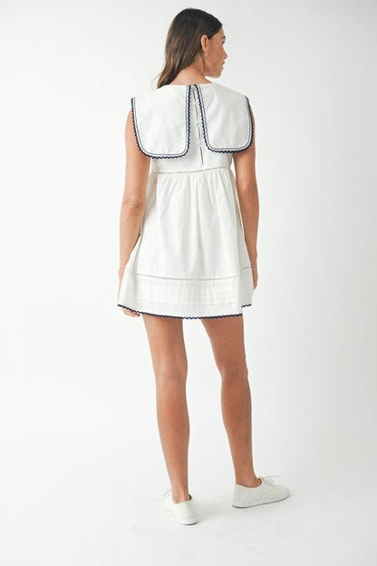 Birdsong Embroidered Mini Dress - Hylera - HLY780912 - image_size