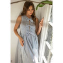 Brianne Bow Dress - Striped Sleeveless with Bow Detail for Women - Hylera -  - image_size - Brianne Bow Dress - Striped Sleeveless with Bow Detail for Women