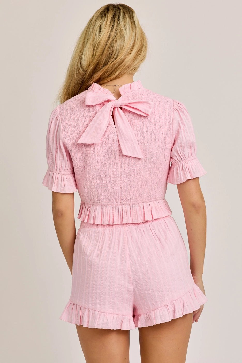 Bubble Gum Girl Smocked Two-Piece Set - Hylera - HLY767601 - image_size