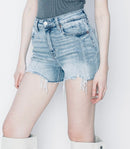 The Callio Chic Denim Short Jeans - Hylera - SPS-MJ21085 - image_size - Kallio Women's Short Jeans - Sand+Silk