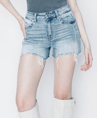 The Callio Chic Denim Short Jeans - Hylera - SPS-MJ21085 - image_size - Kallio Women's Short Jeans - Sand+Silk
