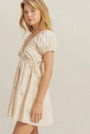 Candice V - Neck Mini Dress - Hylera - HLY455501 - image_size - Candice V - Neck Mini Dress