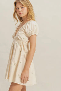 Candice V - Neck Mini Dress - Hylera - HLY455501 - image_size - Candice V - Neck Mini Dress