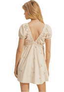 Candice V - Neck Mini Dress - Hylera - HLY455501 - image_size - Candice V - Neck Mini Dress