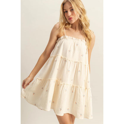 Effortless Ease Tiered Spaghetti Dress - Hylera - HLY56561 - image_size - Effortless Ease Tiered Spaghetti Dress