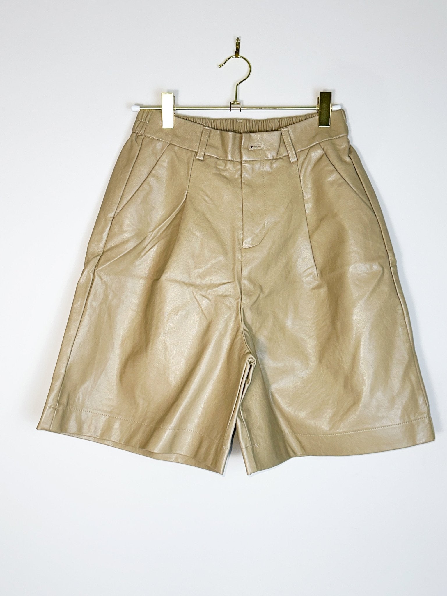 Fallon women's high - waisted faux leather shorts - Hylera - HY-OG20301
