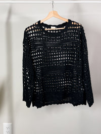 Gabby Crochet Women's Casual Oversized Fit Top - Hylera - HY-SS3333 - image_size