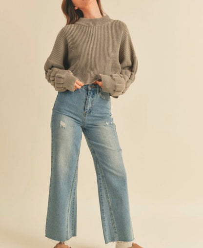 Kendra Cropped Women's Sweater - Hylera - HY-SL5987 - image_size - Kendra Cropped Women's Sweater