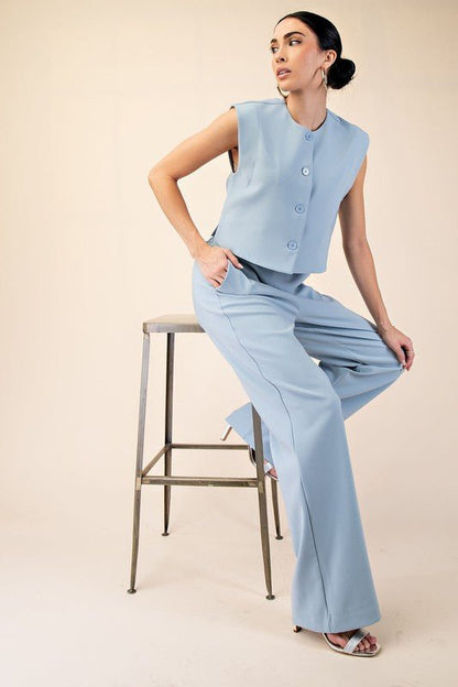 Lee’s Classic Sleeveless Top and Pants Set - Hylera