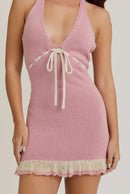 Loulou Knitted Halter-neck Dress - Hylera - HLY4191 - image_size