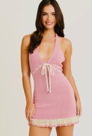 Loulou Knitted Halter-neck Dress - Hylera - HLY4191 - image_size