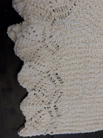 Mari Cream Crochet Women's Two - piece Set. - Hylera - HY-SS1852C - image_size