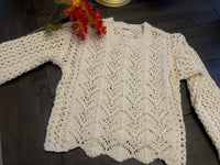 Mari Cream Crochet Women's Two - piece Set. - Hylera - HY-SS1852C - image_size