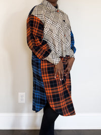 Nadine Women's Multi - fabric plaid jacket - Hylera - HY-S32101M