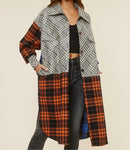 Nadine Women's Multi - fabric plaid jacket - Hylera - HY-S32101M