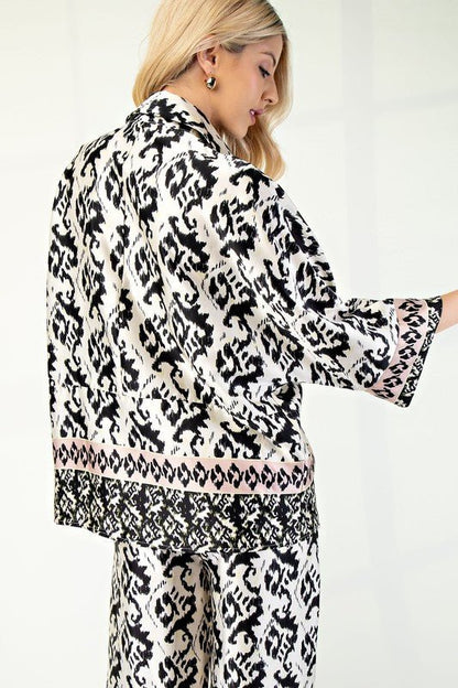 Nicole Kay Paisley Printed Pant Set - Hylera - HLY2954F-1 - image_size - Nicole Printed Pant Set