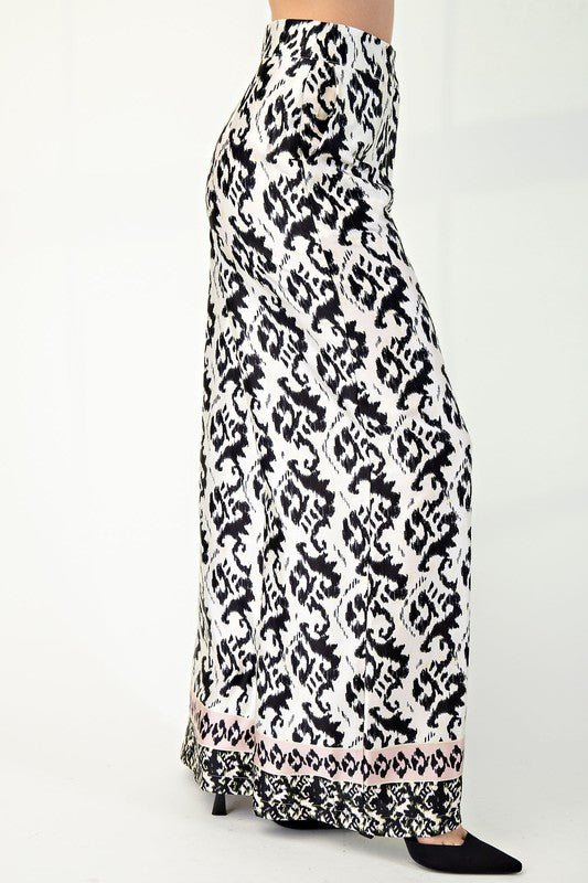 Nicole Kay Paisley Printed Pant Set - Hylera - HLY2954F-1 - image_size - Nicole Printed Pant Set