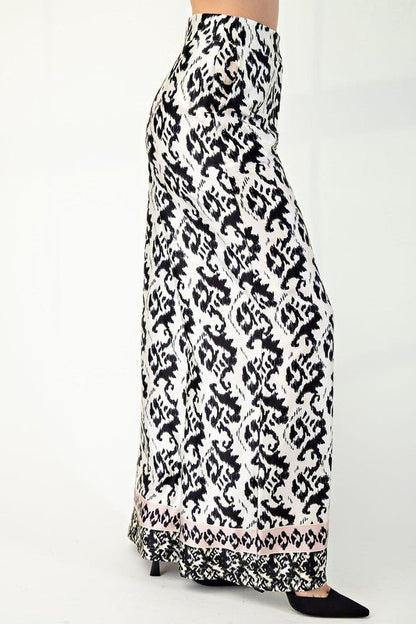 Nicole Kay Paisley Printed Pant Set - Hylera - HLY2954F-1 - image_size - Nicole Printed Pant Set