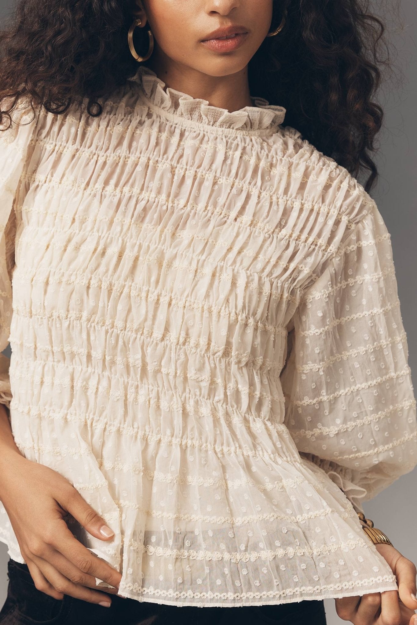 Terri Sheer Cutie Blouse - Hylera - HYL3454T1 - image_size - Terri Sheer Cutie Blouse